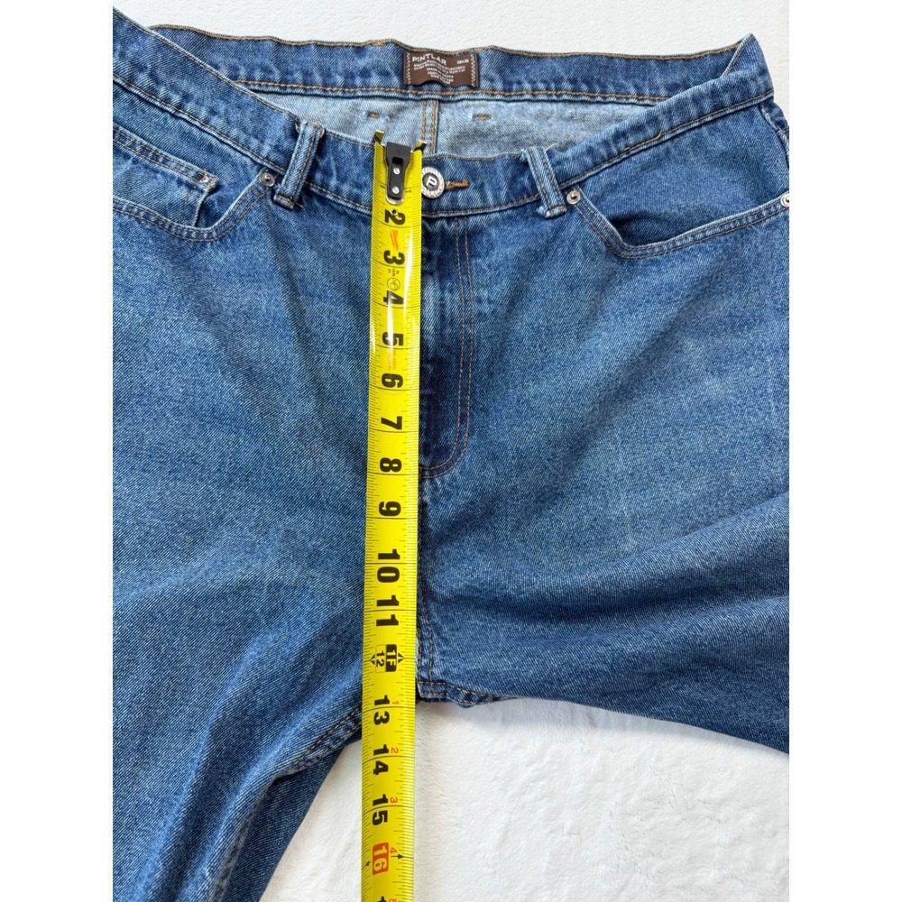 Pintlar Jeans Mens 38x36 Blue Good Straight Leg 100% Cotton Rugged Denim - Picture 11 of 12
